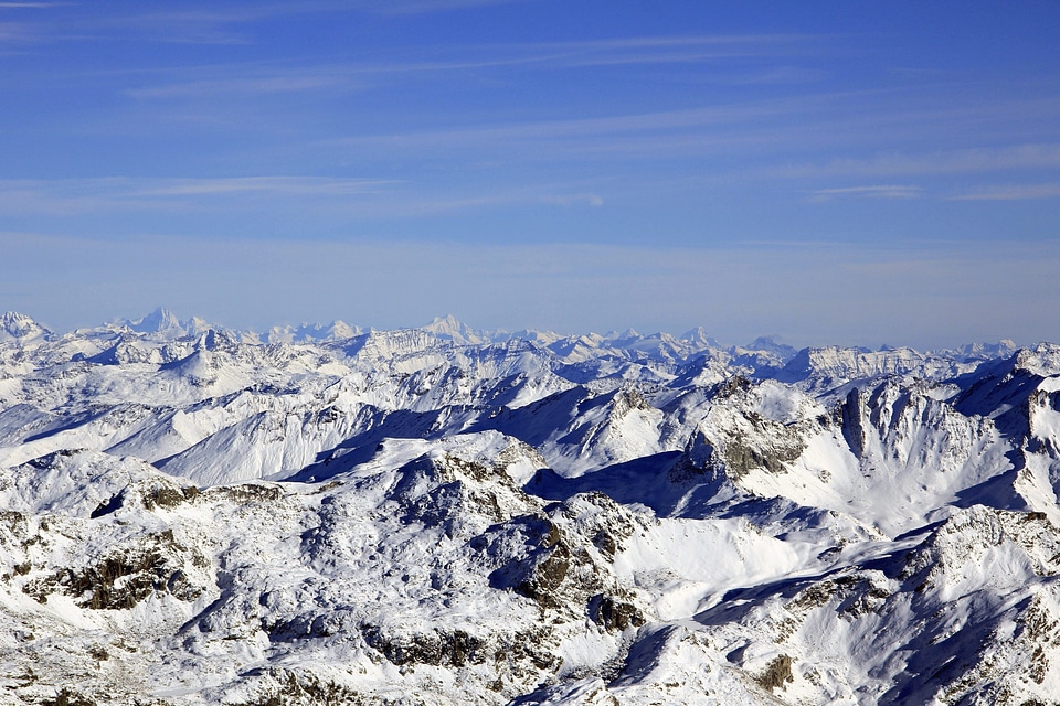 Cold frozen landscape