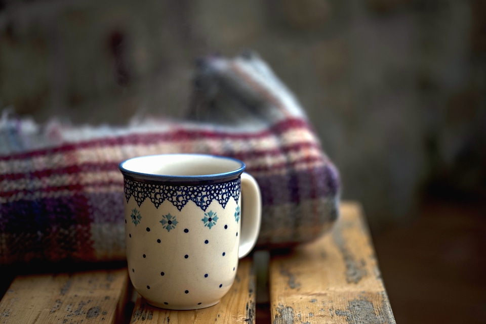 Blanket mug still life