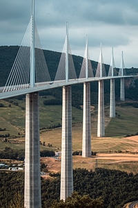 Architecture bridge houses photo