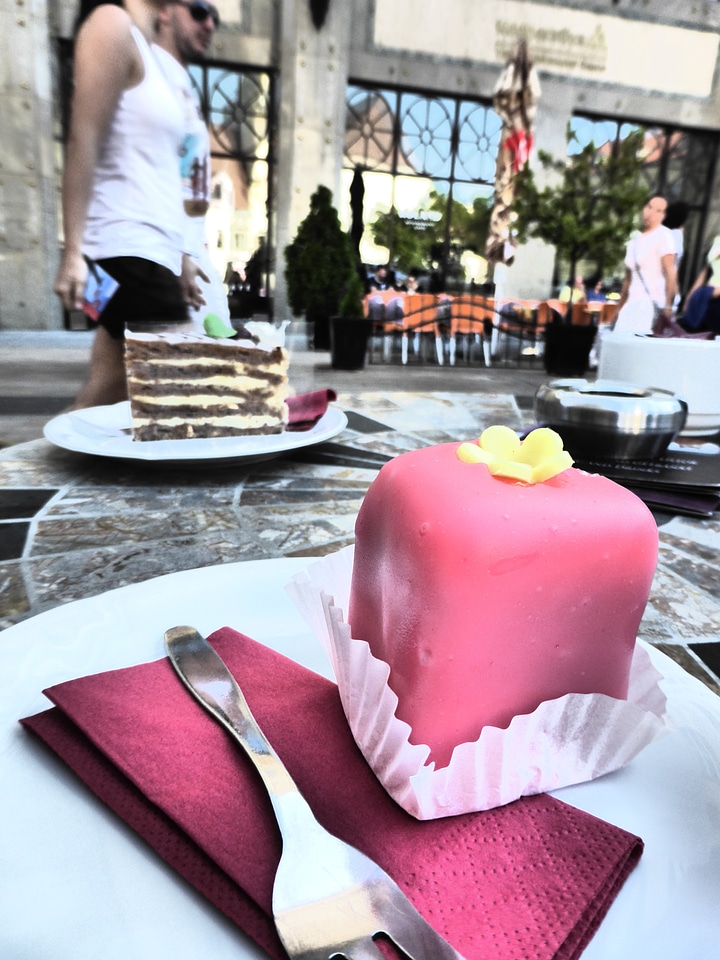 Sweetness coffee and cake fork