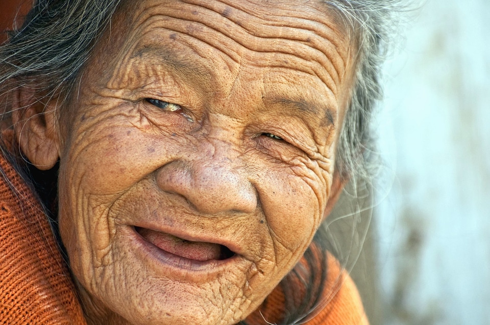 Ancient beautiful photo face