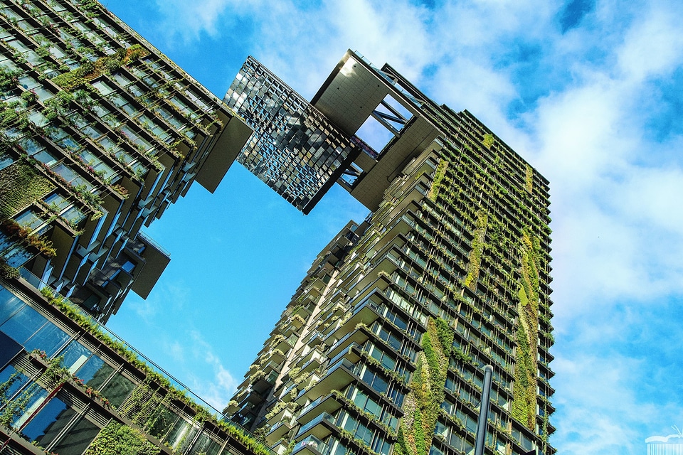 Architecture beautiful photo blue sky