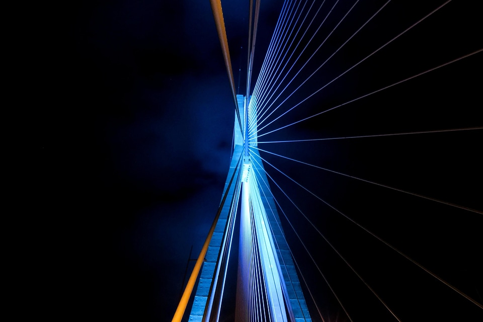 Bridge light night