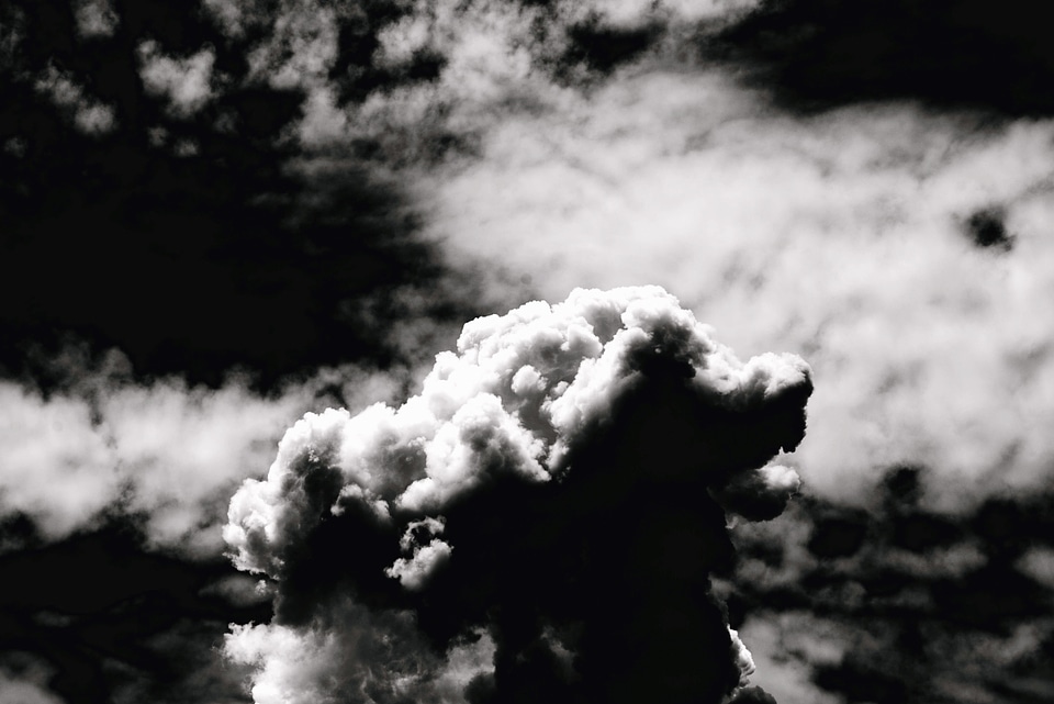 Clouds monochrome sky
