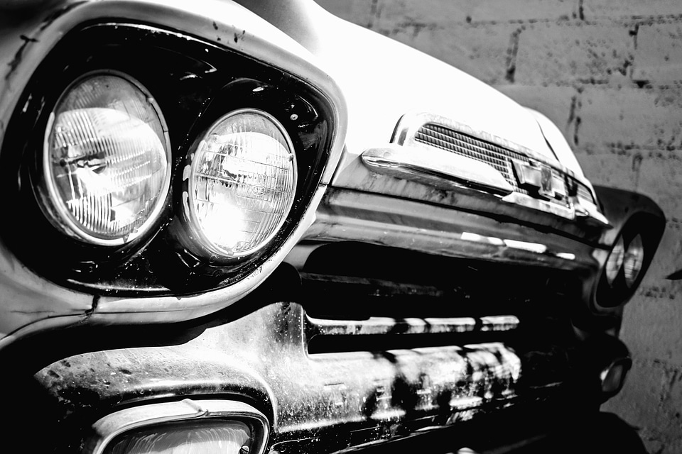 Black And White car chrome