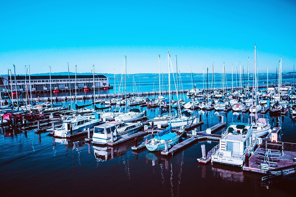 Boats cruise ship dock