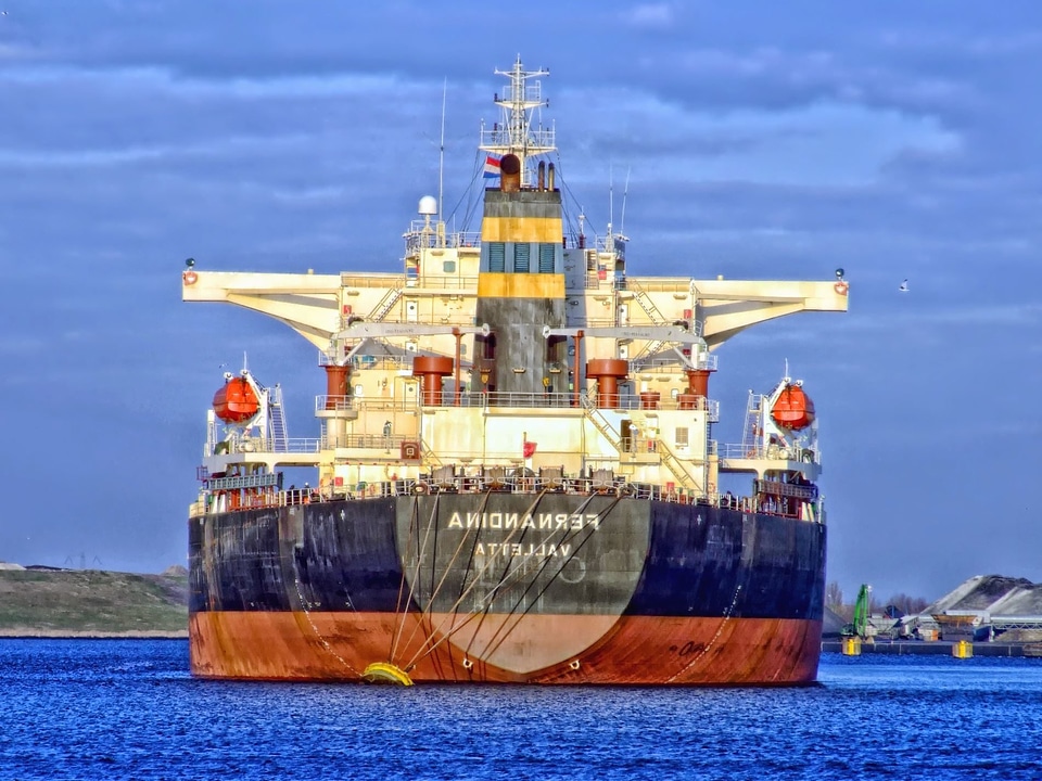 Cargo cruise ship harbor