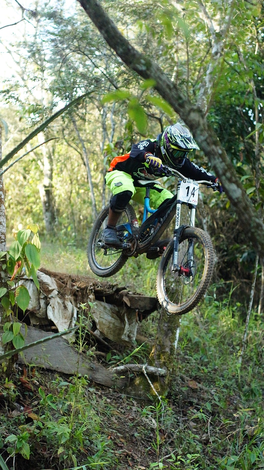 Mountain athlete exercise