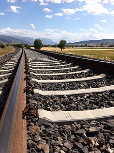 Railway road rocks