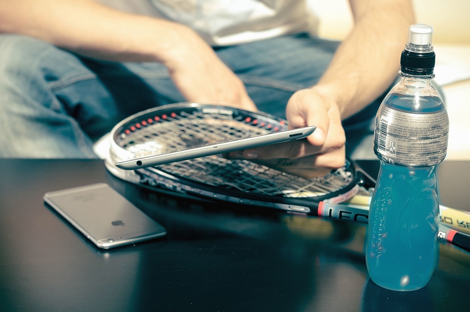 Bottle person smartphone