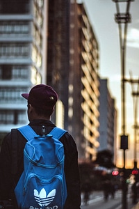 Building city man