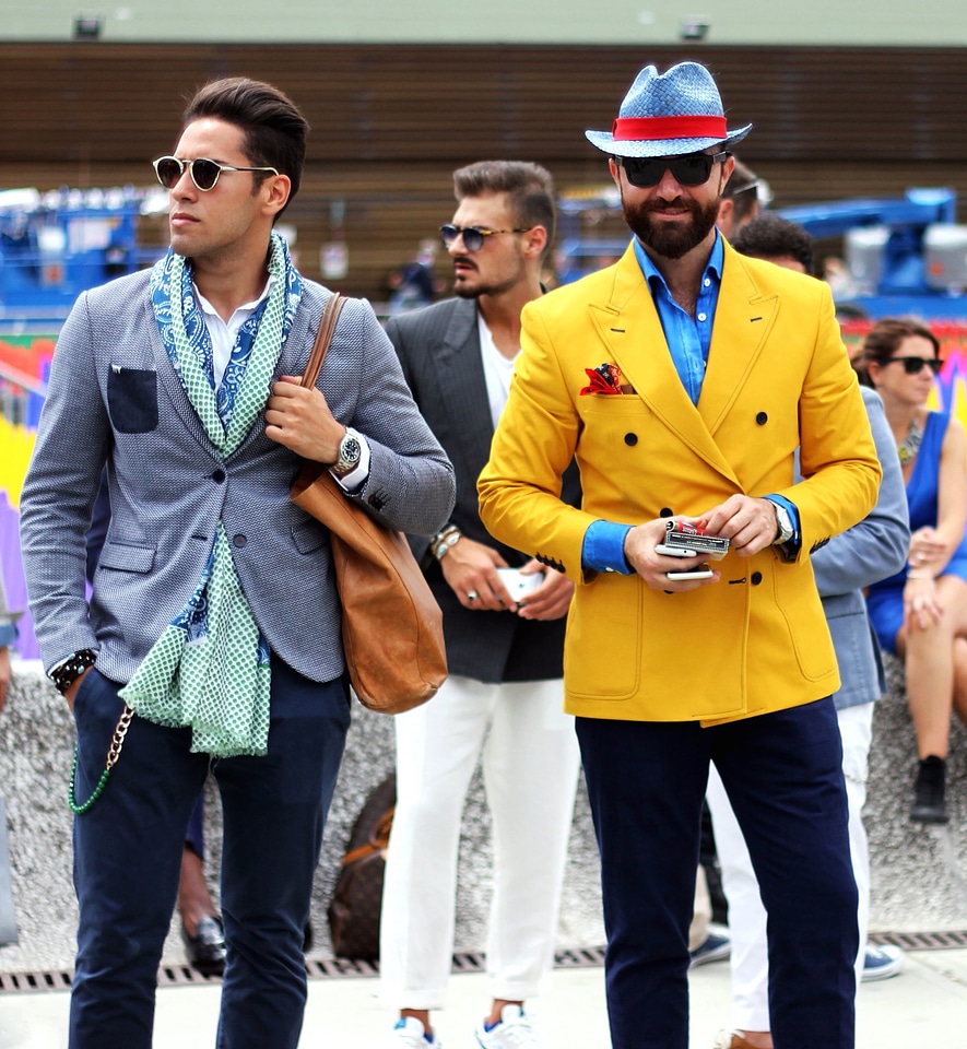 Boys crowd fashion