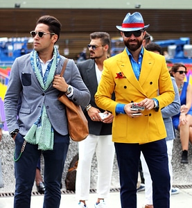 Boys crowd fashion