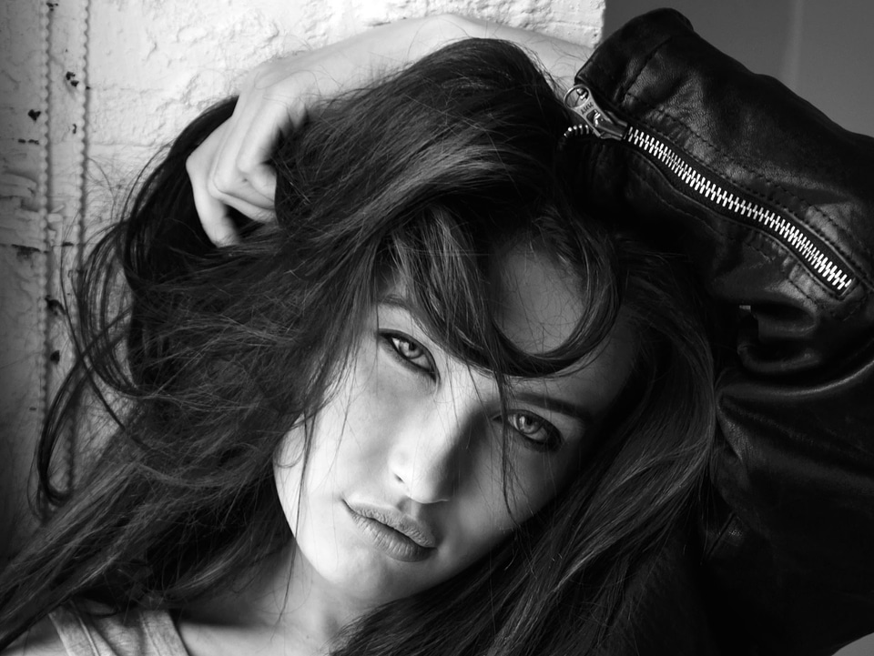 Beautiful black and white face