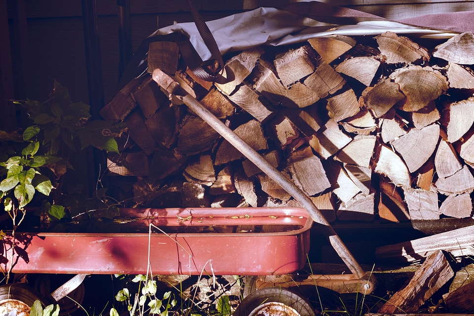 Firewood lawn wagon