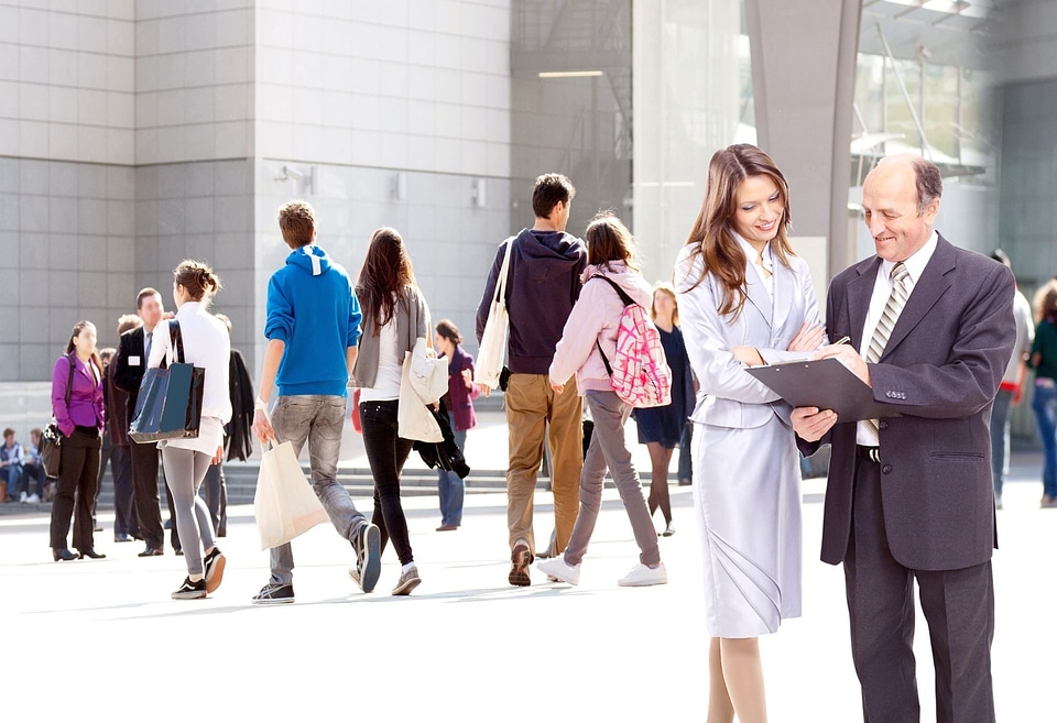 Business crowd education
