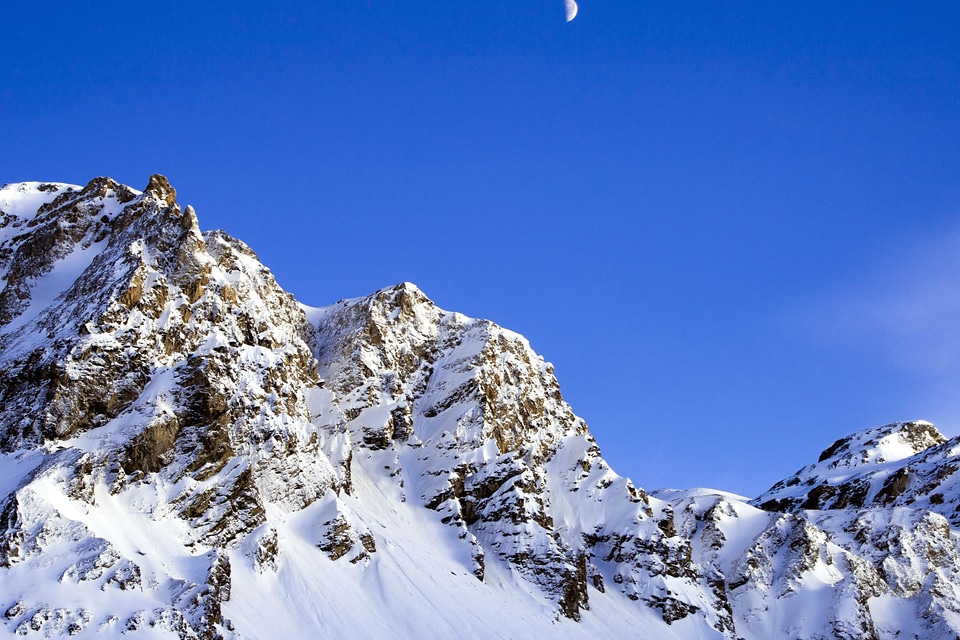 Moon mountain mountain peak