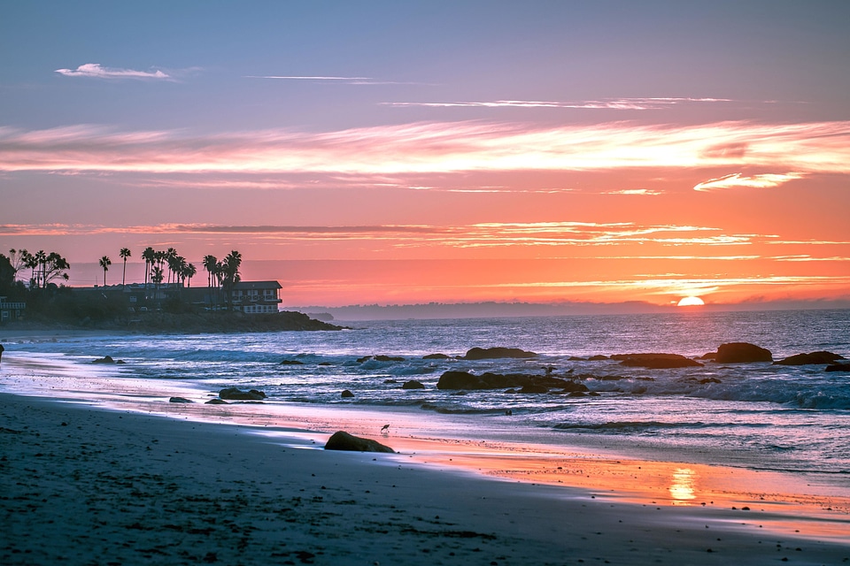 Beach beautiful photo clouds