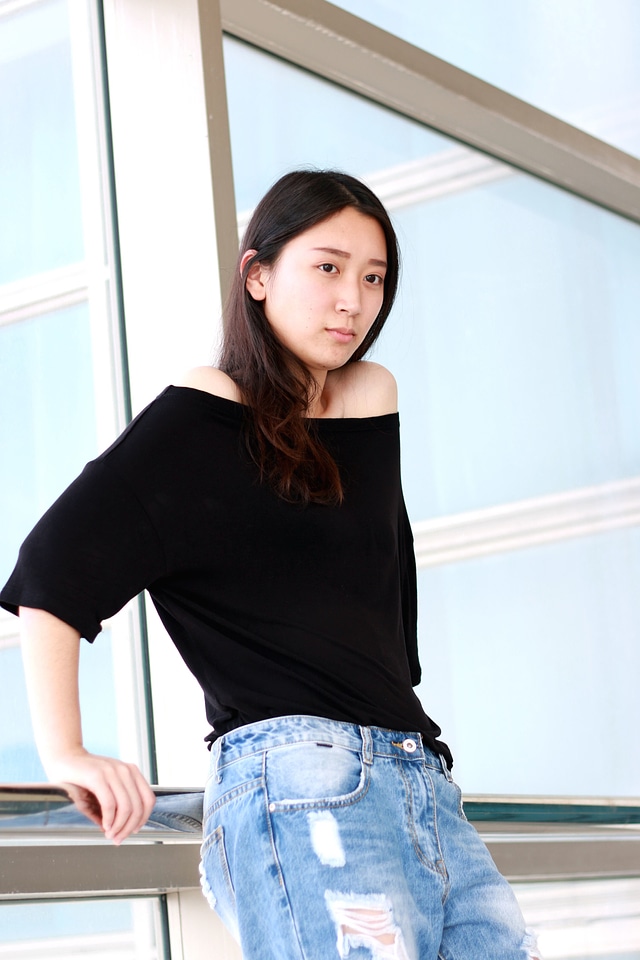 Asian beautiful brunette