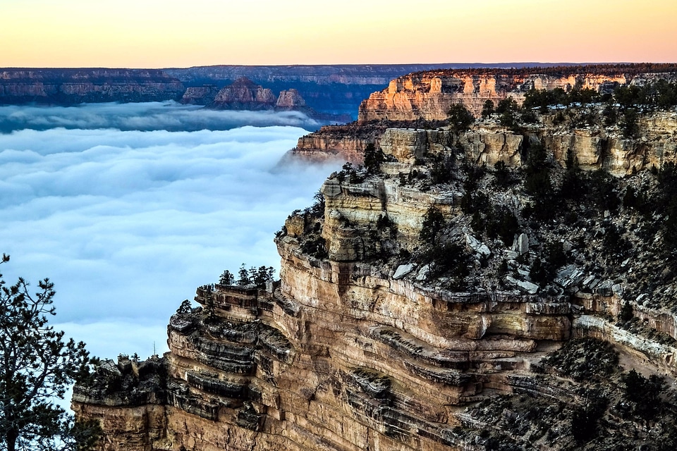 Beautiful Photo canyon fog