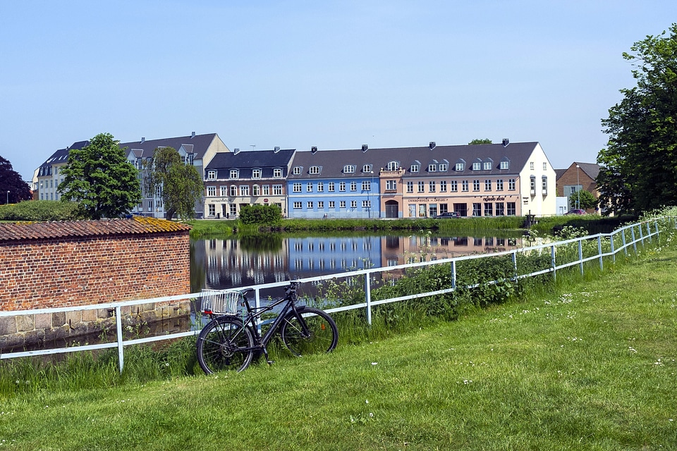 Architecture exterior river