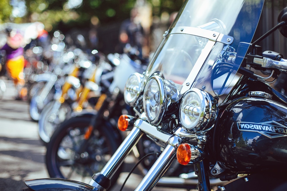 Chrome motorbike motorcycle