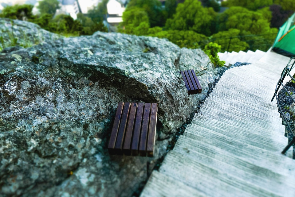 Bench stair staircase