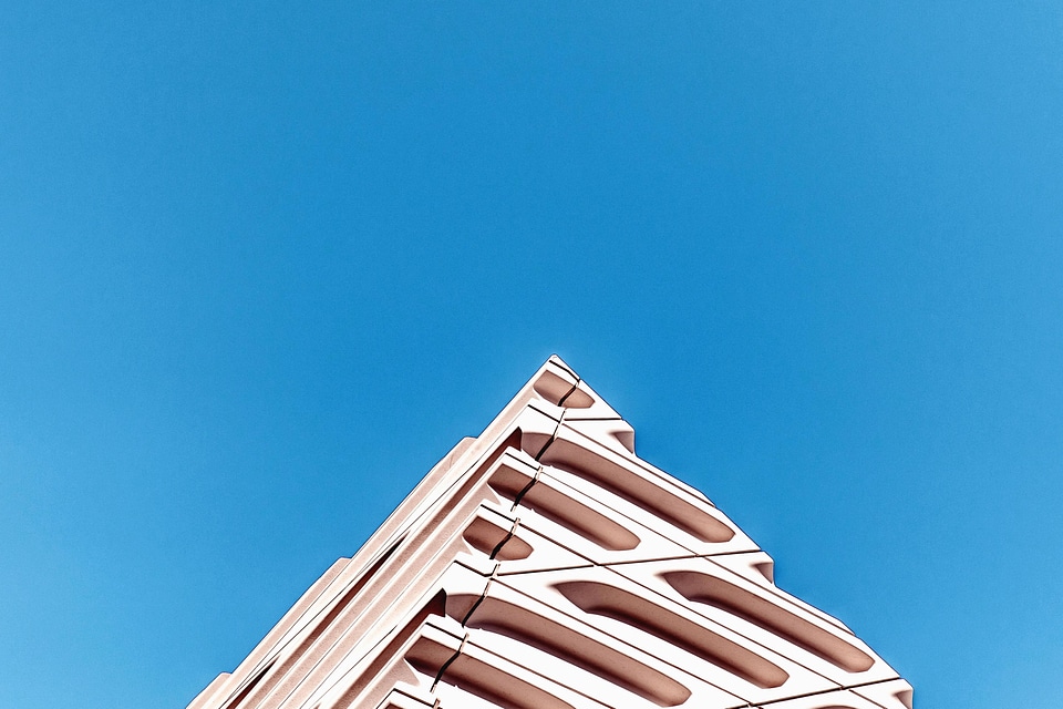 Architecture blue sky building