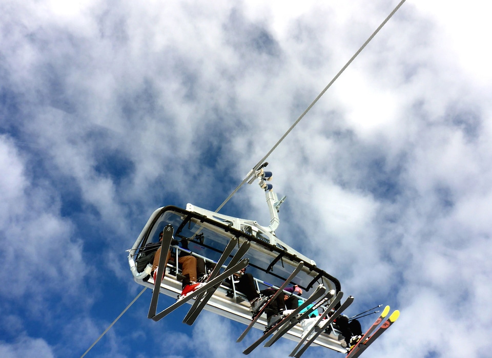 Cable cable car mountains