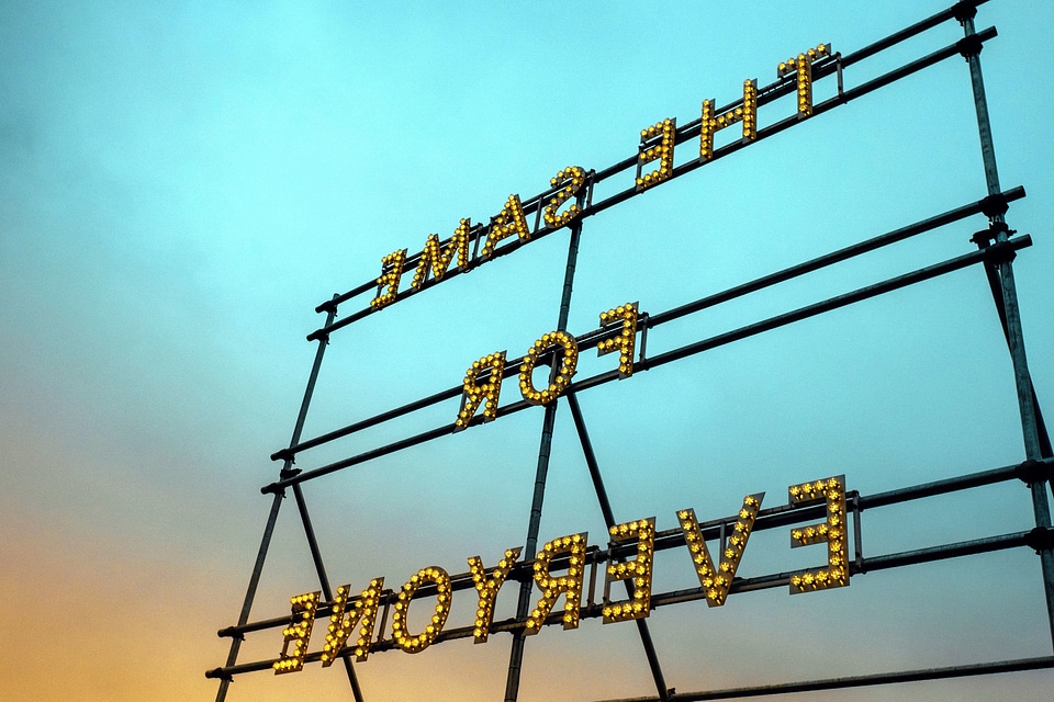 Electricity power sign