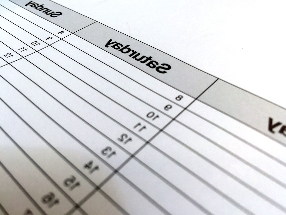 Notebook paper planning