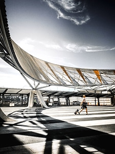 Airport architecture bridge