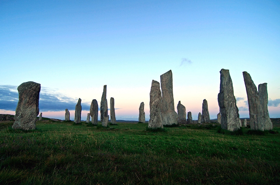 Circle grass landscape