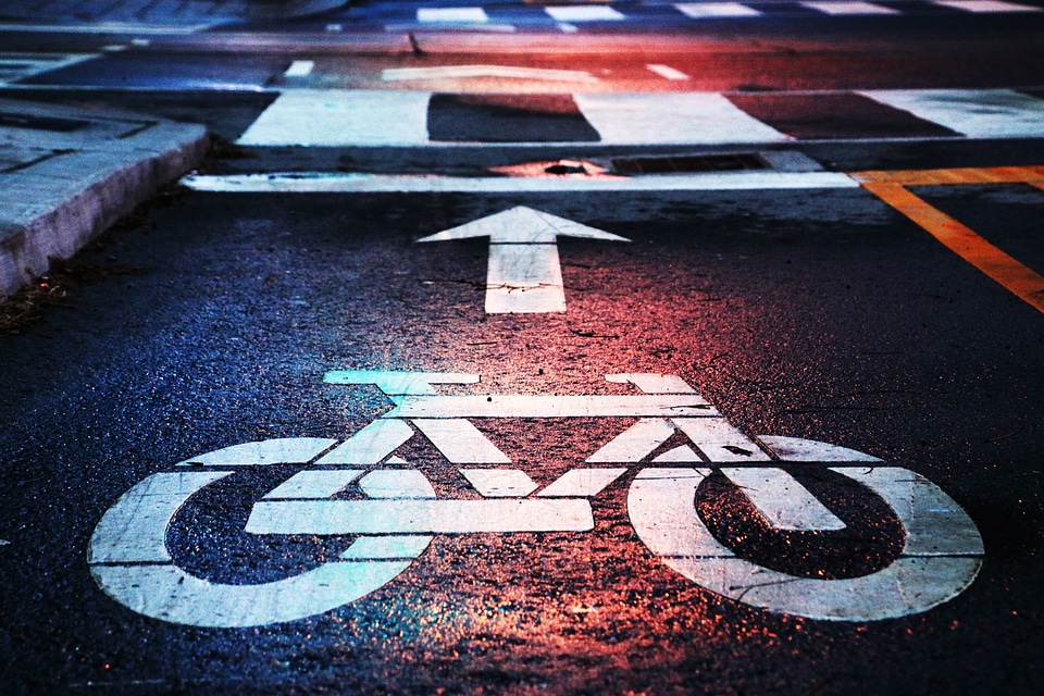 Asphalt drawing graffiti