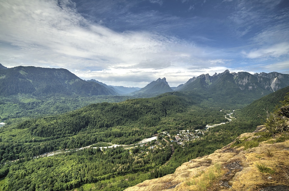 Landscape mountains national park photo