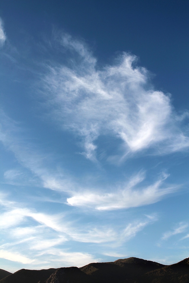 Blue sky space rays of sunshine