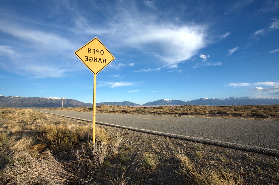 Desert highway road
