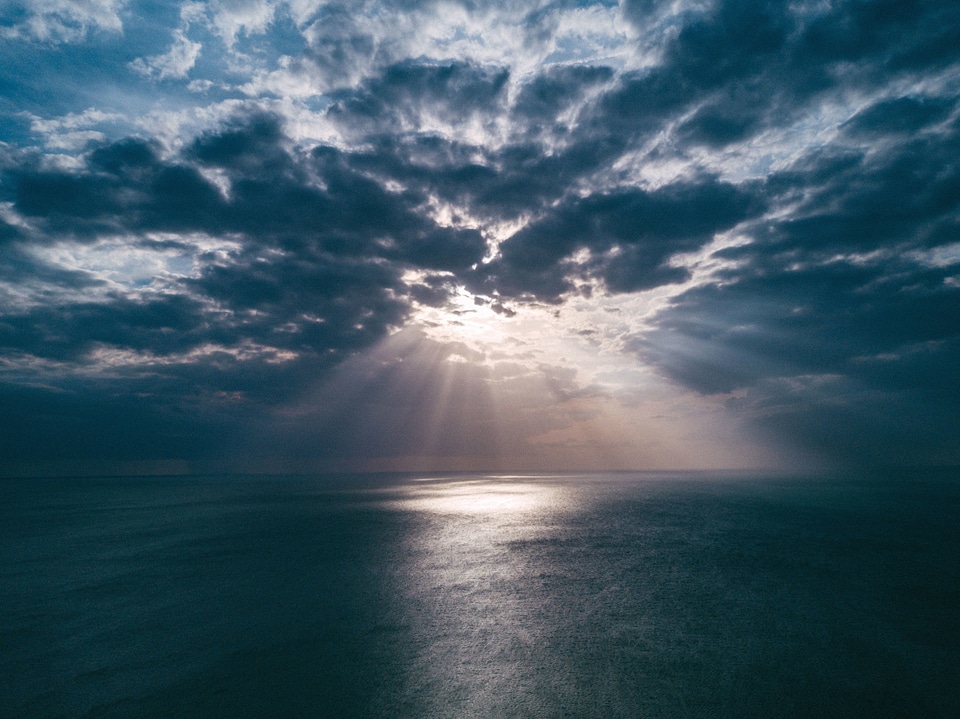 Beach cloud clouds