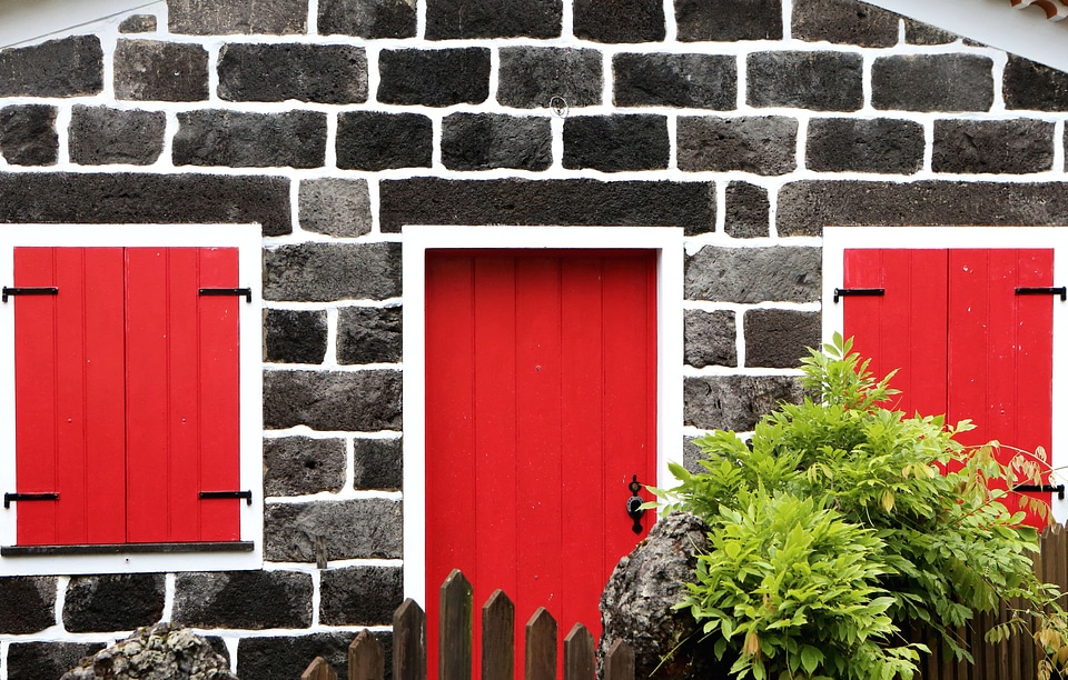 Architecture brick door