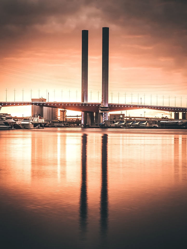 Architecture bridge buildings