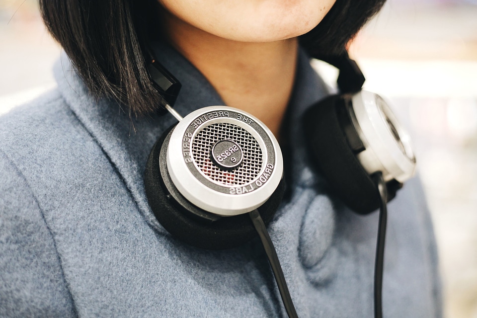 Headphones music person
