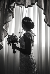 Bride curtain wedding