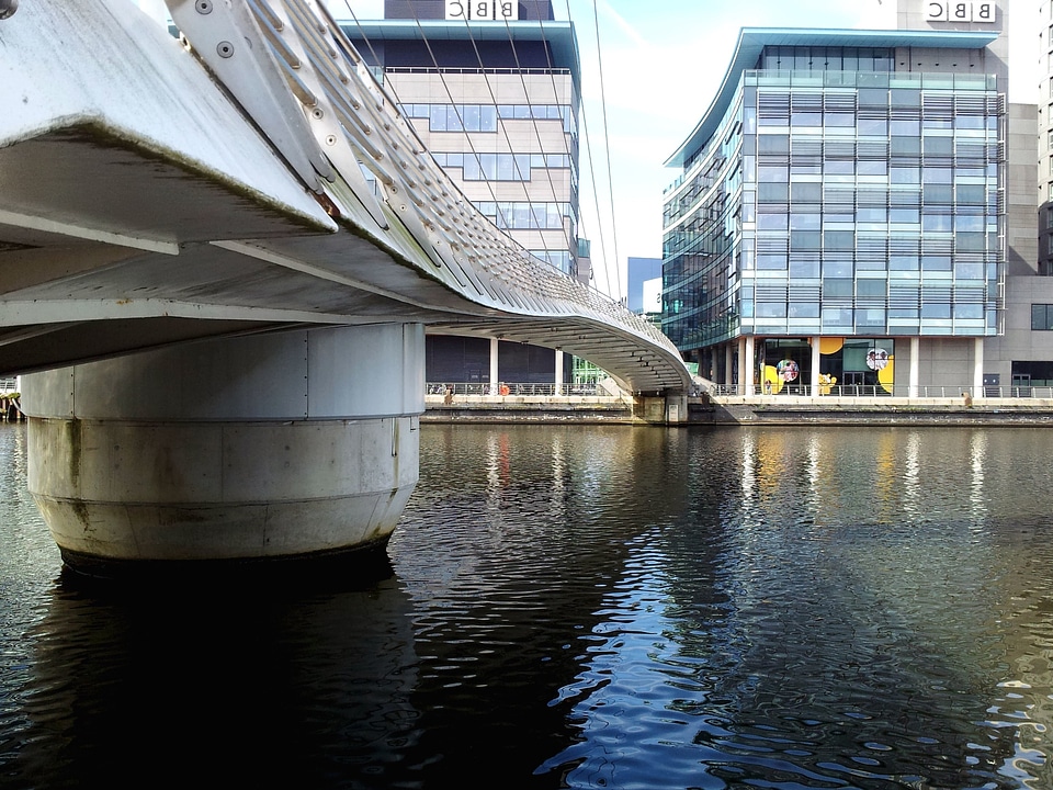 Architecture bridge downtown
