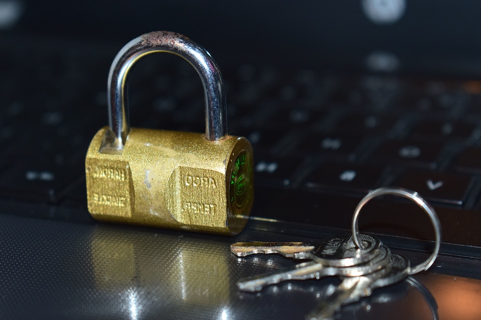 Lock metal padlock