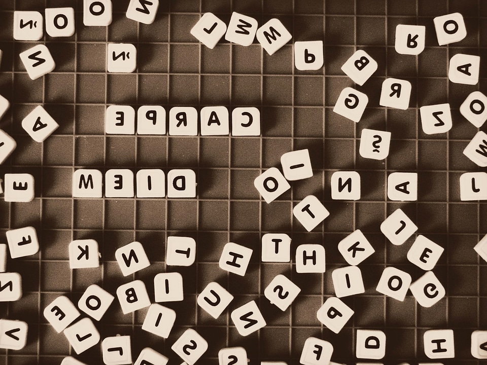 Alphabet game letters