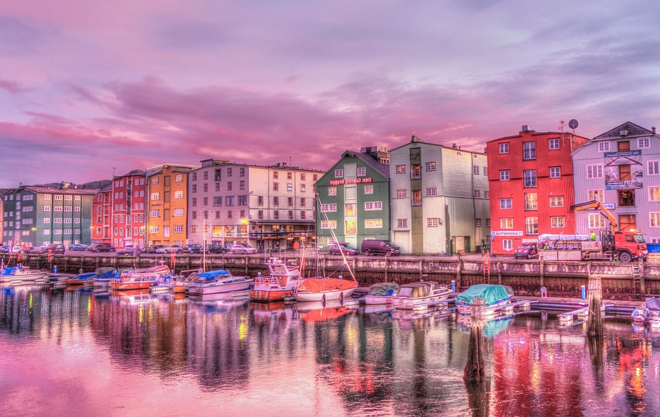 Architecture beautiful photo boats
