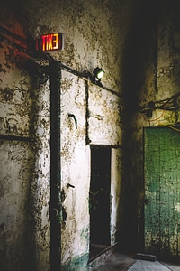 Abandoned architecture interior