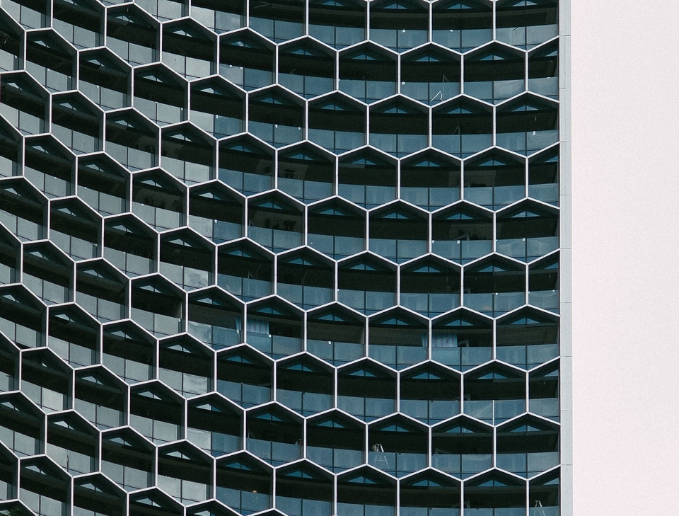 Abstract aluminum architecture
