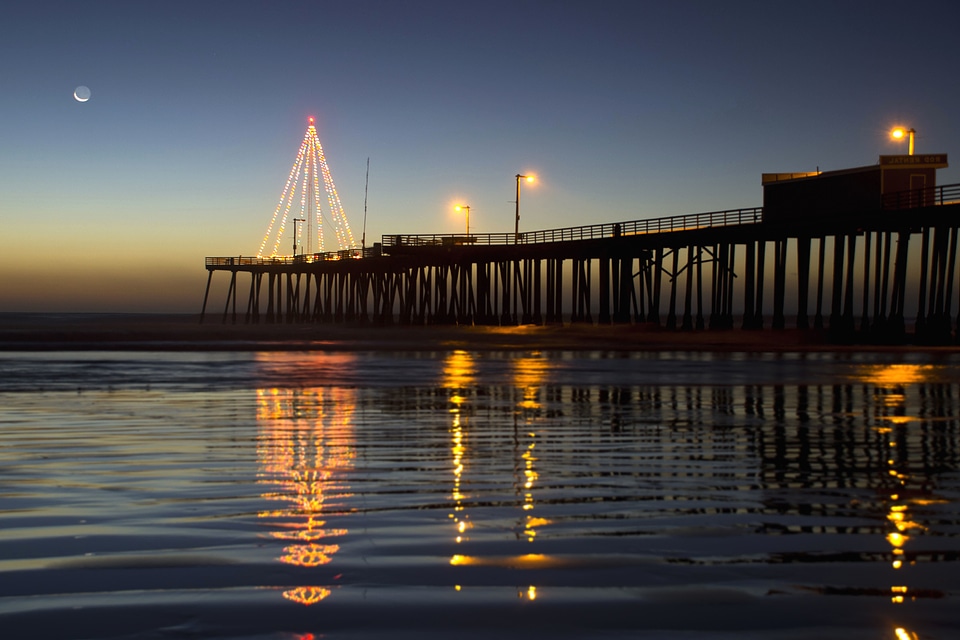 Dusk nature reflection photo