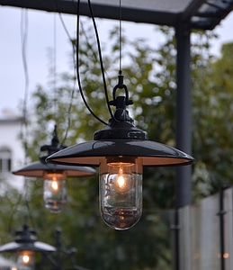 Electricity illuminated lamp photo